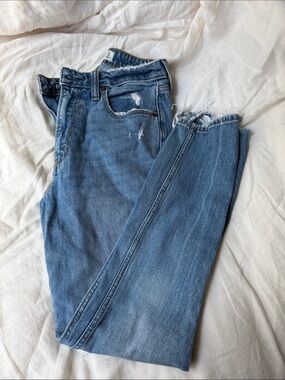 Abercrombie & Fitch Light Blue Skinny Jeans with Distressed Details